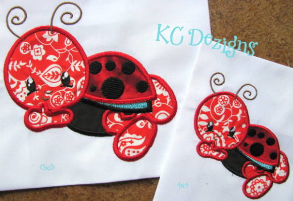Adorable Baby Bug Ladybug Embroidery Design