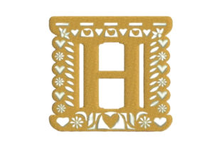 Charming Papel Picado Alphabet H for Personalized Gifts