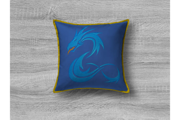 Chinese Blue Dragon: A Majestic Addition for Seasonal Embroidery