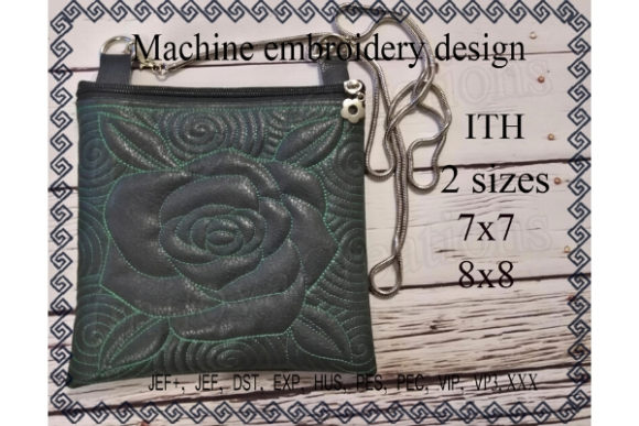 Cosmetic Bag in the Hoop - Rose: A Stylish Addition