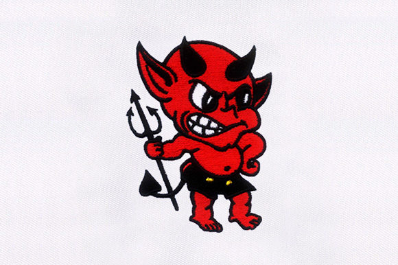 Little Devil: A Spooky and Playful Embroidery Design