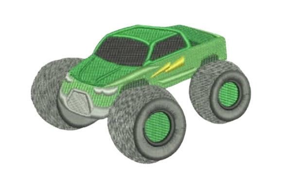 Race Car Green: A Cool Sporty Embroidery Design