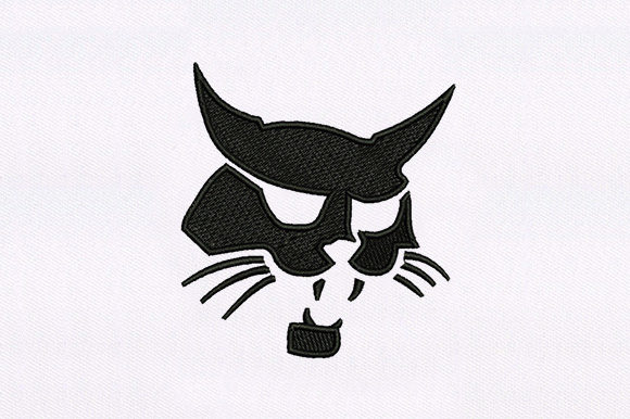 Shadow Wildcat: A Charming Embroidery Design